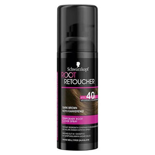 Schwarzkopf Hair Root Retoucher Spray for Brown Hair - Temporary Gray Hair Concealer, 3.38 fl oz Schwarzkopf Root Retoucher Spray for Brown Hair - 3.38 fl oz hair root retoucher, temporary hair color spray, gray hair concealer, brown hair color touch-up, root touch-up spray, Schwarzkopf, hair care, beauty products, cosmetics, salon alternatives, at-home hair touch-up, gray root cover-up, brown hair solutions, hair color maintenance, convenient beauty