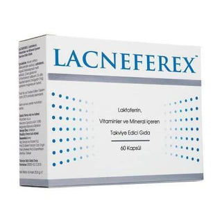 Imuneks Lacneferex Dietary Supplement for Immune System Support - 60 Capsules with Laktoferrin, Vitamin E, Zinc Imuneks Lacneferex: Immune System & Skin Health Supplement Dietary Supplement, Laktoferrin, Vitamin B5, Vitamin E, Zinc Supplement, Immune System Support, Skin Health, Acne Management, Health Supplements, Wellness Products, Nutritional Supplements