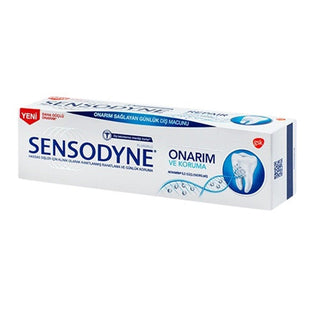 Sensodyne Repair and Protect Toothpaste for Sensitive Teeth - 2.54 fl oz - Desensitizing, Repairing & Protecting Sensodyne Repair & Protect Toothpaste - 2.54 fl oz sensitive toothpaste, Sensodyne Repair and Protect, desensitizing toothpaste, tooth sensitivity relief, adult toothpaste for sensitive teeth, oral care, toothpaste, sensitivity relief, tooth decay protection, fresh mint toothpaste