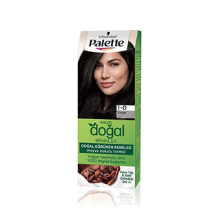 Palette Natural Colors 1-0 Black Hair Dye: Permanent, Argan Oil Enriched for Deep Nourishment & Natural Black Color Palette Black Hair Dye: Natural, Permanent Color with Argan Oil hair dye, permanent hair color, natural black hair dye, argan oil hair dye, black hair color, hair coloring, hair dye 1-0, natural hair color, permanent black hair dye, hair dye black, hair color, black hair, hair nourishment, argan oil, natural colors, hair care, gray coverage, subtle color change, hair health, beauty, personal c