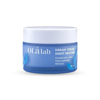 Olalab Retinol Anti-Aging Night Cream: Reduce Wrinkles, Deeply Moisturize, & Repair Skin with Hyaluronic Acid - 50ml Olalab Retinol Night Cream: Anti-Aging, Wrinkle Reduction Night cream, Retinol cream, Anti-aging cream, Hyaluronic acid cream, Niacinamide night cream, Squalane skincare, Wrinkle reduction cream, Skin repair night cream, Moisturizing night cream, Age defying cream, retinol, hyaluronic acid, niacinamide, squalene, shea butter, anti-aging, wrinkle reduction, skin repair, moisturizing, age defyi