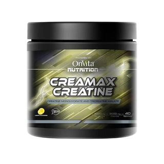 onvita nutrition creamax creatine 300g lemon flavor, onvita creamax creatine powder serving details OnVita Nutrition Creamax Creatine - Lemon Flavor | 300g OnVita Nutrition Creamax Creatine 300g creatine, fitness-supplement, athletic-performance, muscle-recovery, active-lifestyle, lemon-flavor, powder-supplement, onvita-nutrition, creatine-monohydrate, ai-generated