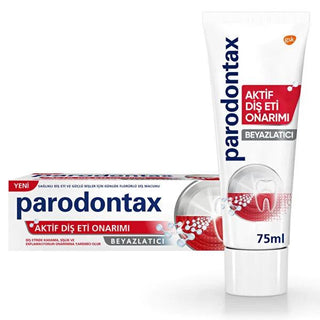 Parodontax Active Gum Repair Whitening Toothpaste - Bleeding Gums, Plaque Removal & Healthy Gums - 75ml Parodontax Gum Repair Toothpaste: Healthy Gums & Whitening Parodontax toothpaste, gum repair toothpaste, whitening toothpaste, toothpaste for bleeding gums, plaque removal toothpaste, gingivitis toothpaste, oral hygiene, teeth whitening, gum health, reduce gum inflammation, gum health, plaque removal, bleeding gums, gum inflammation, oral care, dental hygiene, whitening, healthy gums, strong teeth, preven