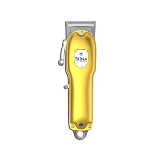 Trina Professional Hair Clipper Gold Edition TRNSACKS0043 - Premium Hair Cutting Machine for Professionals Trina Professional Hair Clipper Gold Edition - Precision Cutting Trina Professional Hair Clipper, Hair Cutting Machine, Gold Edition Hair Clipper, TRNSACKS0043, Professional Hair Cutting Tools, Hair Clippers for Professionals, Premium Hair Cutting Equipment, Barbershop Essentials, Hairstyling Tools, Professional Grade Hair Clippers