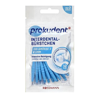 Prokudent ISO 3 Interdental Brush Set - 32 Pieces for Effective Oral Hygiene Prokudent ISO 3 Interdental Brush - 32 Pieces interdental brush, dental hygiene tool, oral care accessory, Prokudent, ISO 3 interdental brush, oral hygiene, dental care, braces care, bridge cleaning, interdental cleaning, gentle cleaning, travel oral care, sensitive teeth, gum care