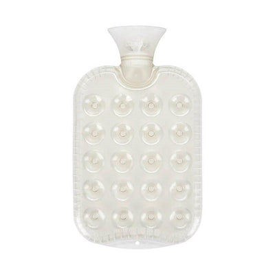 Fashy 1.2L Transparent Honeycomb Hot Water Bottle - TUV Certified, Odorless, Hot & Cold Therapy