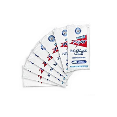 Feat Stain Remover Wipes - 8-Pack: On-the-Go Emergency Spot Cleaner for Clothes & Shoes, Portable Stain Removing Towelet