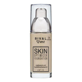 Rival Loves Me Fondöten Skin Optimizer No:04 Caramel 30 ml - Dermatologically Tested Skincare for All Skin Types Rival Loves Me Fondöten Skin Optimizer - Dermatologically Tested Skin Optimizer, Dermatologically tested skincare, Suitable for all skin types, Caramel skincare product, 30 ml skincare, skincare for sensitive skin, gentle skincare, universal skincare, nourishing skincare