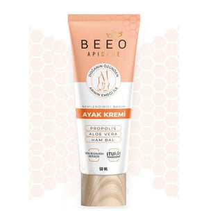 Bee'O Moisturizing Foot Cream with Propolis, Aloe Vera & Raw Honey - Natural Foot Care for Dry Skin Bee'O Foot Cream: Moisturizing & Natural Foot Care moisturizing foot cream, natural foot care, propolis foot cream, aloe vera foot cream, raw honey skincare, dry skin relief, foot care products, natural skincare, nourishing foot cream, travel foot care, natural ingredients, dry heel repair