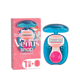 Gillette Women's Razor, Venus Snap Comfortglide - Ergonomic Handle, Smooth Shaving Experience Gillette Venus Snap Comfortglide Women's Razor Women's Razor, Gillette Venus, Comfortglide, Snap-on Razor, Female Shaving, Personal Care, Grooming, Shaving Solutions, Ergonomic Handle, Smooth Shaving