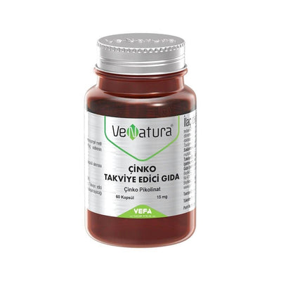 VeNatura Zinc Supplement 15 mg - 60 Capsules | Zinc Picolinate for Immune System Support