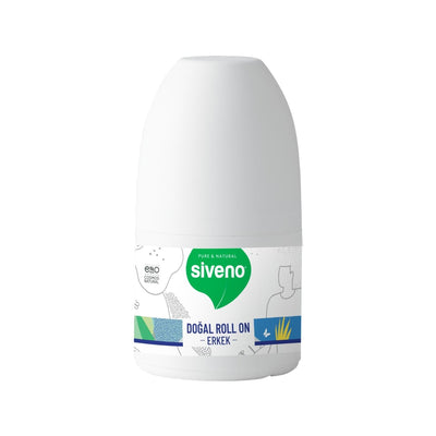 Siveno Natural Roll-On Deodorant for Men - 50ml Chemical-Free Antiperspirant for Active Lifestyle