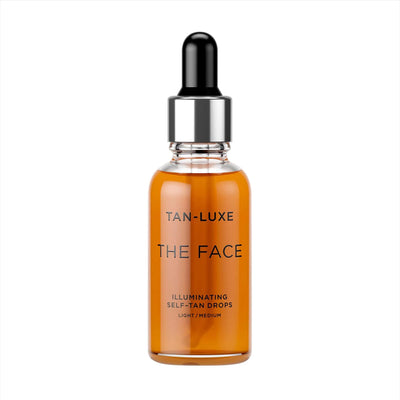 THE FACE Illuminating Self-Tan Drops - Customizable Self-Tanning Face Serum for Natural-Looking Tan, Cruelty-Free & Toxi