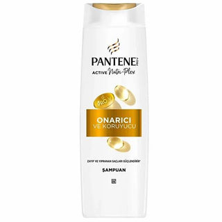 Pantene Repair & Protect Shampoo - Nourishing Hair Repair for Damaged Hair, Strengthening & Protecting with PRO-V Formula - 13.53 fl oz Pantene Repair Shampoo:  Repair Damaged Hair - PRO-V Pantene shampoo, hair repair shampoo, damaged hair shampoo, hair strengthening shampoo, nourishing shampoo, shampoo for damaged hair repair, shampoo for hair protection, hair shampoo, PRO-V formula, ACTIVE NUTRI-PLEX Technology, dry hair, breakage, split ends, frizz control, dull hair, healthy hair, hair care, daily shamp