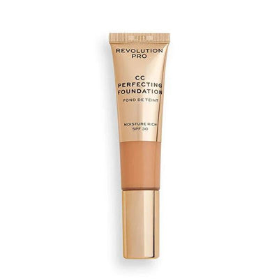 Revolution Pro Fondšten CC Perfecting F5 CC Cream Foundation with SPF 30, Hyaluronic Acid & Collagen - Anti-Aging, Long-