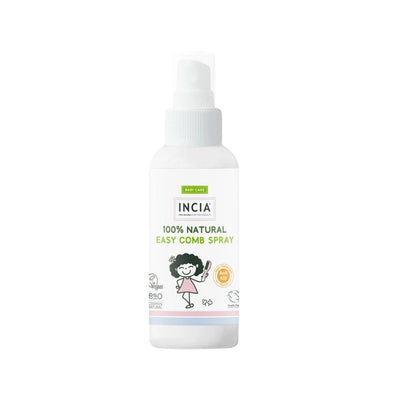 INCIA Natural Detangling Spray for Kids - 100ml, Easy Hair Care for Children, Organic & Gentle