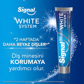 Signal White Now Teeth Whitening Toothpaste: Instant & Long-Lasting White Smile, Removes Stains, Promotes Dental Hygiene - Complete Oral Care Signal White Now: Teeth Whitening Toothpaste - Whiter Smile! teeth whitening toothpaste, teeth whitening, white teeth, remove tooth stains, Signal White Now, Signal White System, dental hygiene, oral care, whitening toothpaste, brighter smile, stain removal, fluoride, cavity protection, enamel protection, gentle cleaning, daily use, confident smile, oral health, natur