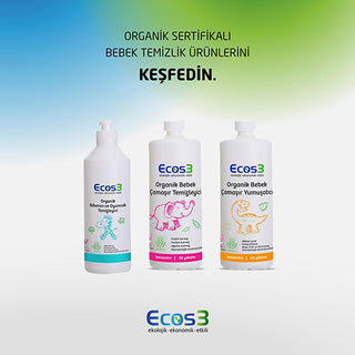ecos3 organic baby laundry softener 1000 ml, eco-friendly baby laundry softener bottle Ecos3 Organic Baby Laundry Softener - Extra Concentrated 40 Washes | 33.8 fl oz Ecos3 Organic Baby Laundry Softener 1000 ml ecos3, baby-laundry-softener, organic, vegan, eco-friendly, concentrated, family-friendly, softener, biodegradable, ai-generated