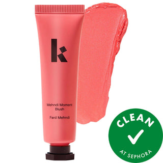 Mehndi Moment Radiant Cream Blush - Long-Lasting, Buildable, Hydrating Vegan Blush for Natural-Looking Color Mehndi Moment Cream Blush: Long-Lasting Radiant Color Cream blush, Long-lasting blush, Vegan blush, Cruelty-free blush, Hydrating blush, Buildable cream blush, Radiant cream blush, Amla extract blush, Hibiscus extract blush, Natural-looking blush, Blush, Cheek makeup, Makeup, Long lasting, Buildable, Hydrating, Radiant, Natural, Vegan, Cruelty-free, Amla extract, Hibiscus extract, Bold color, Soft-fo