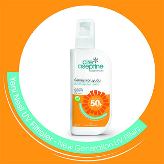 Cire Aseptine 50+ SPF Sunscreen Lotion: Very High UVA/UVB Protection, Vegan, Reef Safe, and Water Resistant - Dermatologically Tested Cire Aseptine 50+ SPF Sunscreen - Vegan, Reef Safe, High Protection sunscreen lotion, 50+ SPF sunscreen, high protection sunscreen, vegan sunscreen, water resistant sunscreen, UVA UVB protection, sunscreen for sensitive skin, reef safe sunscreen, broad spectrum sunscreen, dermatologically tested sunscreen, sun protection, skincare, vegan skincare, sensitive skin, UVA protecti