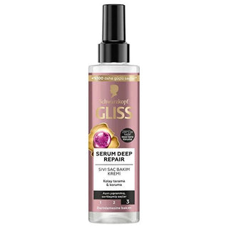 Gliss Deep Repair Hair Serum - Nourishing Amino-Protein Formula for Damaged Hair, 6.76 fl oz Gliss Deep Repair Hair Serum - Nourishing & Repairing Damaged Hair Hair repair serum, Deep repair hair care, Amino-Protein hair treatment, Hair nourishment products, Damaged hair care solutions, Hair care for damaged hair, Hair softening products, Hair elasticity improvement, Easy hair combing solutions, Gliss hair care products, Hair serum benefits, Hair repair treatments, Healthy hair solutions, Hair care essentia