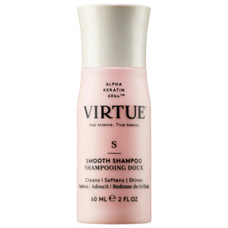Virtue Mini Smooth Shampoo for Coarse & Textured Hair - Smoothing, Frizz Control, Vegan & Sulfate-Free Virtue Smooth Shampoo for Coarse Hair - Smoothing & Frizz Control smoothing shampoo, coarse hair, textured hair, frizz control, vegan shampoo, cruelty-free shampoo, gluten-free shampoo, sulfate-free shampoo, hair repair shampoo, mini shampoo, smoothing treatment, hydrating shampoo, damage repair, split ends solution, breakage prevention, clean beauty, eco-friendly hair care, wavy hair, curly hair, fine hai