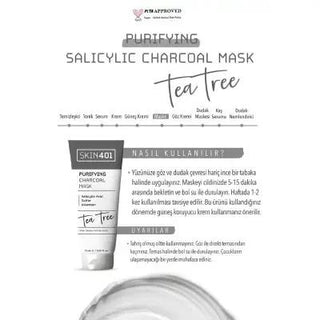 Skin401 Charcoal Face Mask with Salicylic Acid for Deep Cleansing - 75ml Skin401 Charcoal Face Mask with Salicylic Acid - Deep Cleansing Charcoal Face Mask, Salicylic Acid Face Mask, Deep Cleansing Mask, Acne Control Skincare, Dermatologically Tested Skincare, Skincare for Oily Skin, Blackhead Removal, Purifying Mask, Salicylic Acid Benefits, Charcoal Benefits, Skincare Routine, Face Mask, Anti-Acne Products