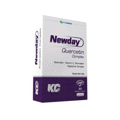 Newday Quercetin Complex Supplement - Antioxidant & Digestive Support, 60 Vegetarian Capsules