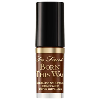 Too Faced Mini Born This Way Concealer: Full Coverage, Hydrating, Vegan & Cruelty-Free - Natural Finish, 4-in-1 Concealer for Flawless Skin Too Faced Born This Way Concealer: Full Coverage, Vegan, Natural full coverage concealer, natural finish concealer, vegan concealer, cruelty-free concealer, hydrating concealer, four-in-one concealer, best concealer for blemishes, long-wearing concealer, noncomedogenic concealer, hyaluronic acid concealer, concealer, makeup, cosmetics, blemishes, contouring, highlightin