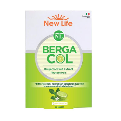 New Life - Bergacol 60 Tablet Dietary Supplement for Cholesterol Support with Bergamot Extract