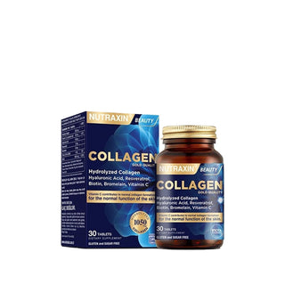 Nutraxin Collagen Supplement 30 Tablets - Boost Skin, Hair & Nail Health Nutraxin Collagen 30 Tablets - Skin, Hair & Nail Health Collagen Supplement, Nutraxin Collagen, Skin Health Supplement, Hair and Nail Care, Dietary Collagen Tablets, Health Supplements, Beauty Supplements, Anti-Aging Supplements, Skin Care, Hair Care, Nail Care, Wellness Products