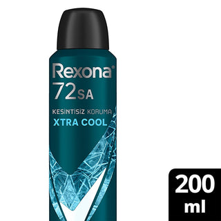 Rexona Men Xtra Cool Antiperspirant Deodorant Spray - 72 Hour Protection, Long-lasting Freshness for Active Men