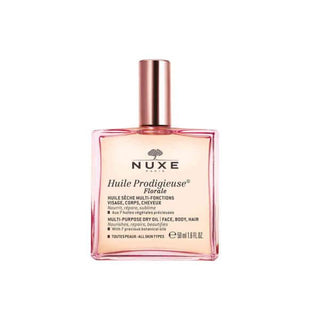 Nuxe Huile Prodigieuse Florale: Multi-Purpose Floral Dry Oil for Intense Hydration, Natural Radiance for Face, Body & Hair - 50ml Nuxe Florale Oil: Multi-Purpose Dry Oil for Radiant Skin & Hair Nuxe Huile Prodigieuse Florale, multi-purpose dry oil, floral dry oil, natural skincare, moisturizing oil for face body hair, botanical oil blend, dry skin hydration, hair shine oil, dry oil, floral oil, face oil, body oil, hair oil, moisturizing, hydrating, skincare, beauty, natural ingredients, plant-based, floral 