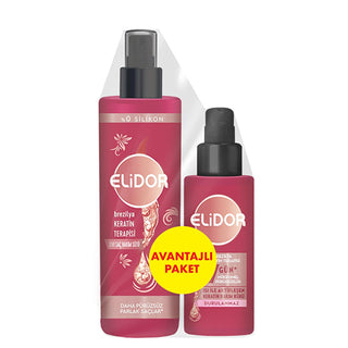 Elidor Brazilian Keratin Therapy Hair Care Set: Smooth, Frizz-Free Hair, Heat Protection - Keratin Hair Mask & Milk for Damaged Hair Elidor Keratin Hair Treatment: Smooth, Frizz-Free Hair keratin hair treatment, hair smoothing treatment, hair care set, heat protectant for hair, damaged hair repair, frizz control hair products, Brazilian keratin therapy, keratin hair mask, hair care milk, hair nourishment, keratin, hair mask, hair milk, vitamin E, marula oil, hydrolyzed keratin, coconut oil, smoothing, frizz