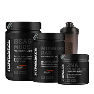 Kingsize Nutrition Beast Mode + Monster Pak + ZMA Complex Combination