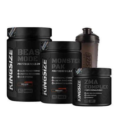 Kingsize Nutrition Beast Mode + Monster Pak + ZMA Complex Combination