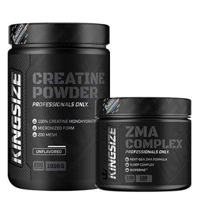 Kingsize Nutrition Creatine Powder + ZMA Complex Combination