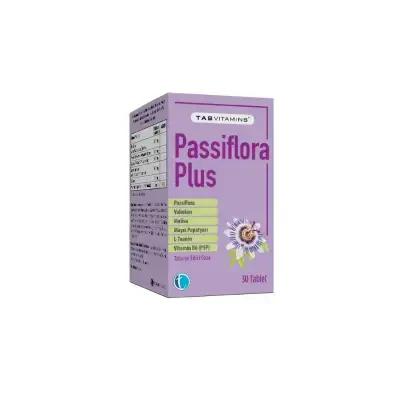 TabVitamins Passiflora Plus 30 Tablet - Natural Sleep Aid & Relaxation Supplement for Adults
