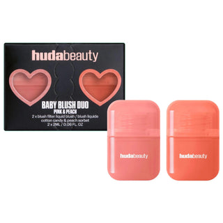 Huda Beauty Mini Baby Blush Duo Set: Vegan, Cruelty-Free Ombre Blush for Airbrushed Finish & Travel Huda Beauty Mini Blush: Vegan Ombre for Airbrushed Finish baby blush duo, mini blush set, ombre blush, vegan blush, cruelty-free blush, blendable blush, soft focus blush, travel size blush, airbrushed finish blush, recyclable blush, blush, blush duo, mini blush, travel blush, vegan makeup, cruelty-free makeup, blendable makeup, soft focus makeup, airbrushed makeup, recyclable makeup, makeup, beauty, cosmetics