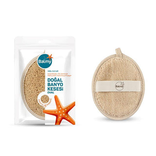 Balmy Kabak Natural Exfoliating Bath Mitt for Oily Skin - Dual-Sided, 100% Pumpkin Fiber Balmy Kabak Natural Exfoliating Bath Mitt for Oily Skin natural exfoliating mitt, pumpkin fiber bath glove, exfoliating bath mitt for oily skin, dual-sided bath mitt, Turkish-made skincare products, skincare for acne, natural skincare, exfoliating glove, bath mitt, oily skin care, skincare routine, skin renewal, gentle exfoliation, cotton towel, skincare essentials