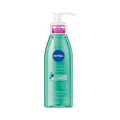 Nivea Derma Skin Clear Anti-Acne Face Cleansing Gel - 150ml, Salicylic Acid & Niacinamide for Acne-Prone Skin