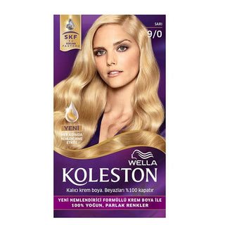Koleston Permanent Cream Hair Dye Kit Yellow 9/0