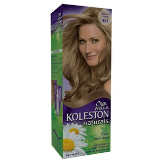 Koleston Naturals Permanent Cream Dye Light Ashy Auburn 8/1