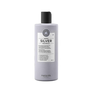 Maria Nila Sheer Silver Sulfate-Free Shampoo for Blonde Hair - Gentle, Toning, 11.83 fl oz Maria Nila Sheer Silver Shampoo for Blonde Hair sulfate-free shampoo for blonde hair, silver shampoo, blonde hair care, Maria Nila Sheer Silver, cool tone shampoo for blonde, toning shampoo, blonde hair toner, gentle shampoo, color-treated hair care, hair care for blonde, blonde hair maintenance