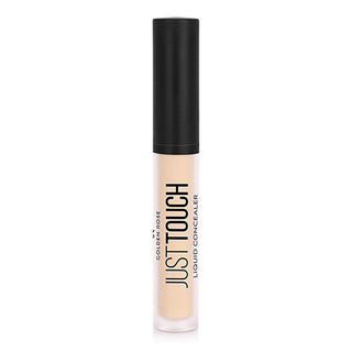 golden rose just touch liquid concealer no 1, liquid concealer applicator, swatch of golden rose concealer, golden rose concealer on skin Golden Rose Just Touch Liquid Concealer - Flawless Coverage for Women | Shade No: 1 Golden Rose Just Touch Liquid Concealer No: 1 liquid-concealer, golden-rose, makeup, beauty, makeup-applicator, dark-circle-concealer, hydrating-formula, flawless-finish, vitamin-e-concealer, ai-generated