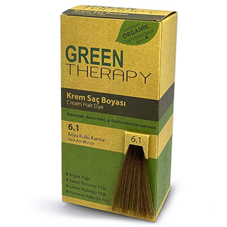 green-therapy-cream-hair-color-dark-ashy-blonde, before-and-after-green-therapy-hair-color, application-process-green-therapy-hair-color Green Therapy Cream Hair Color 6.1 Dark Ash Blonde - Natural Shades for Gray and Damaged Hair Green Therapy Cream Hair Color 6.1 Dark Ash Blonde green-therapy, cream-hair-color, dark-ashy-blonde, gray-hair, damaged-hair, natural-coloring, hair-care, ammonia-free, argan-oil, ai-generated
