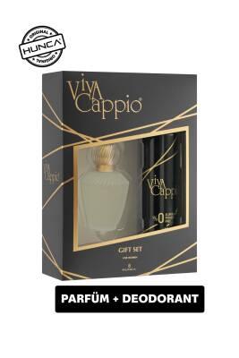 Viva Cappio Classic Perfume and Deodorant Set for Women - Long-Lasting Fragrance, Refreshing Deo Spray, Perfect Gift Set Viva Cappio Perfume Set - Classic Fragrance & Deodorant Spray perfume set, women's perfume, deodorant spray, classic fragrance, fragrance gift set, kadın parfüm, deo sprey, Viva Cappio perfume, perfume and deodorant, women's fragrance, fragrance for women, gift for her, personal care, odor protection, refreshing fragrance, daily fragrance, timeless scent, sophisticated scent, convenient s