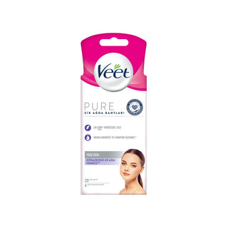 Veet Wax Strips for Face - Gentle Facial Hair Removal for Sensitive Skin - 20 Count Veet Facial Wax Strips for Sensitive Skin - 20 Count Veet wax strips, facial hair removal, sensitive skin hair removal, at-home waxing, face wax strips, hair removal solutions, waxing for sensitive skin, facial waxing, personal grooming, beauty products, skincare, hair removal for women, Veet facial wax strips