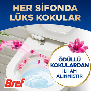 bref deluxe toilet block magnolia scent, bref toilet block functionality, bref toilet block packaging Bref Deluxe Toilet Block - Magnolia Scent for Ultimate Freshness and Cleanliness in Your Toilet Bref Deluxe Toilet Block - Magnolia Scent bref, toilet-block, magnolia-scent, cleaning-products, hygiene, freshness, scale-prevention, home-cleaning, bathroom-products, ai-generated