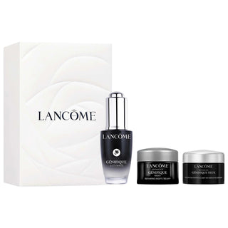 Lancôme Génifique Skincare Gift Set: Anti-Aging Serum, Wrinkle Reduction Cream, Hydrating Face Serum - Visibly Reduce Fine Lines & Dryness Lancôme Génifique Skincare Set: Anti-Aging Serum Wrinkle Cream skincare gift set, anti-aging serum, wrinkle reduction cream, hydrating face serum, cruelty-free skincare, vegan skincare, Génifique serum, dry skin treatment, fine lines and wrinkles, night cream, Lancôme, serum, face serum, eye cream, night cream, anti-aging, wrinkle reduction, hydration, moisturizing, skin